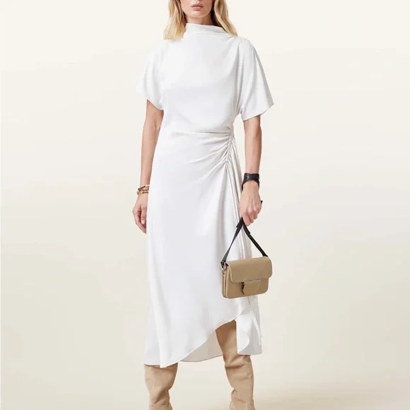 All saints ROSIE SHORT SLEEVE MIDI DRESS - Picture 1 of 12